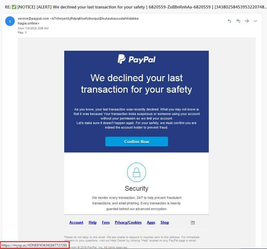 Examples of phishing Helpransomware