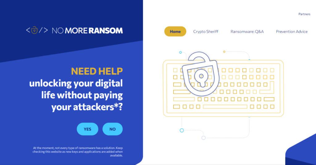 Prevent ransomware attack Reset or start over. HelpRansomware