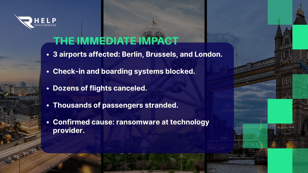 An attack that paralyzed thousands of passengers HelpRansomware