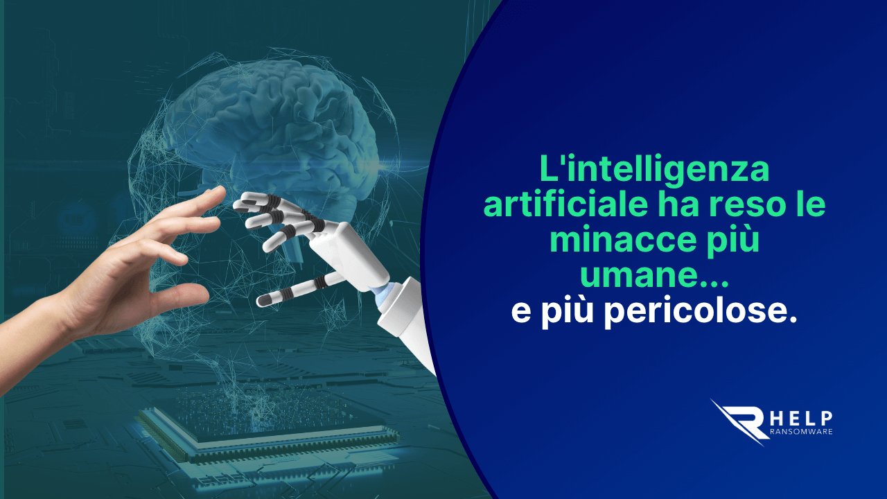 Psicologia, intelligenza artificiale e manipolazione il nuovo fronte del ransomware
