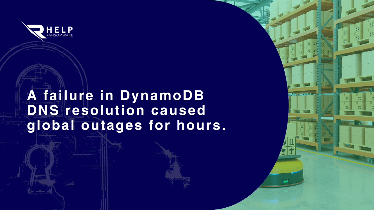 A failure in DynamoDB DNS resolution HelpRansomware