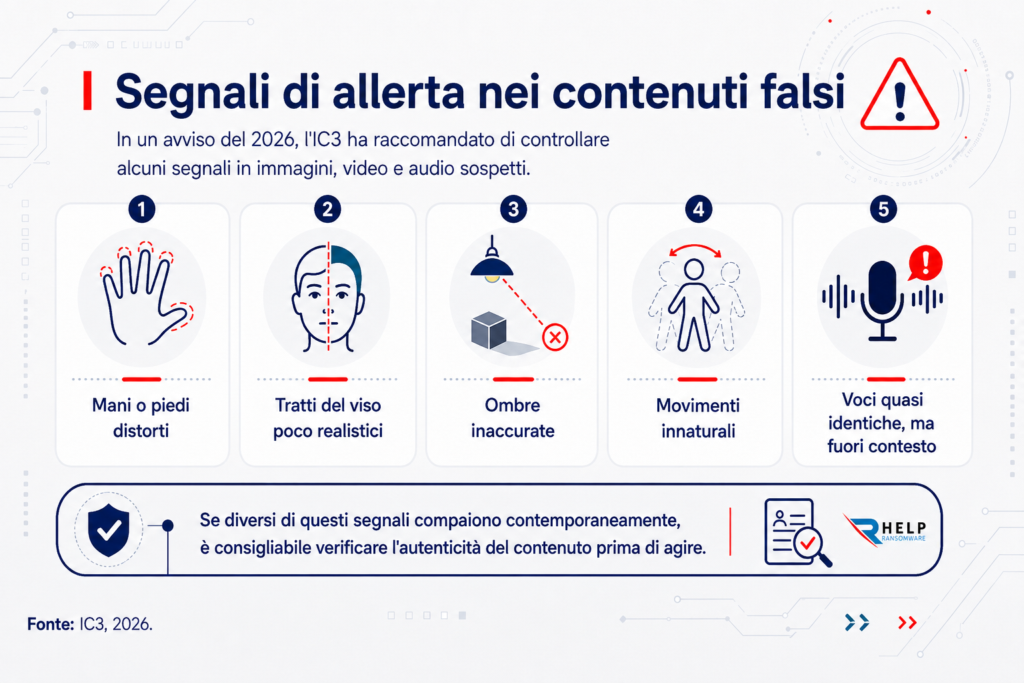 Helpransomware Segnali di allerta nei contenuti falsi