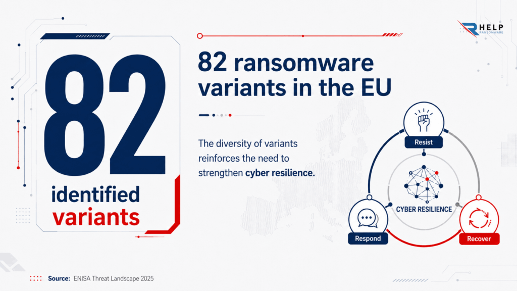 82 ransomware variants ransomware UE Cyber Resilience Helpransomware