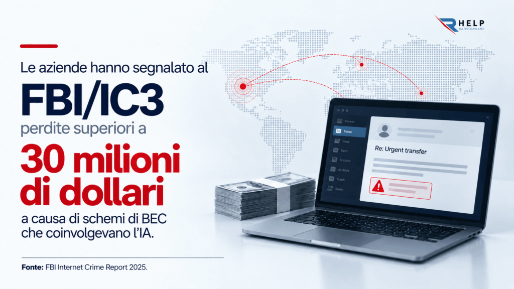 Aziende hanno segnalato al FBI Helpransomware