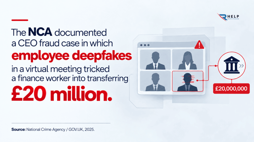 NCA Fraud CEO Deepfake Helpransomware