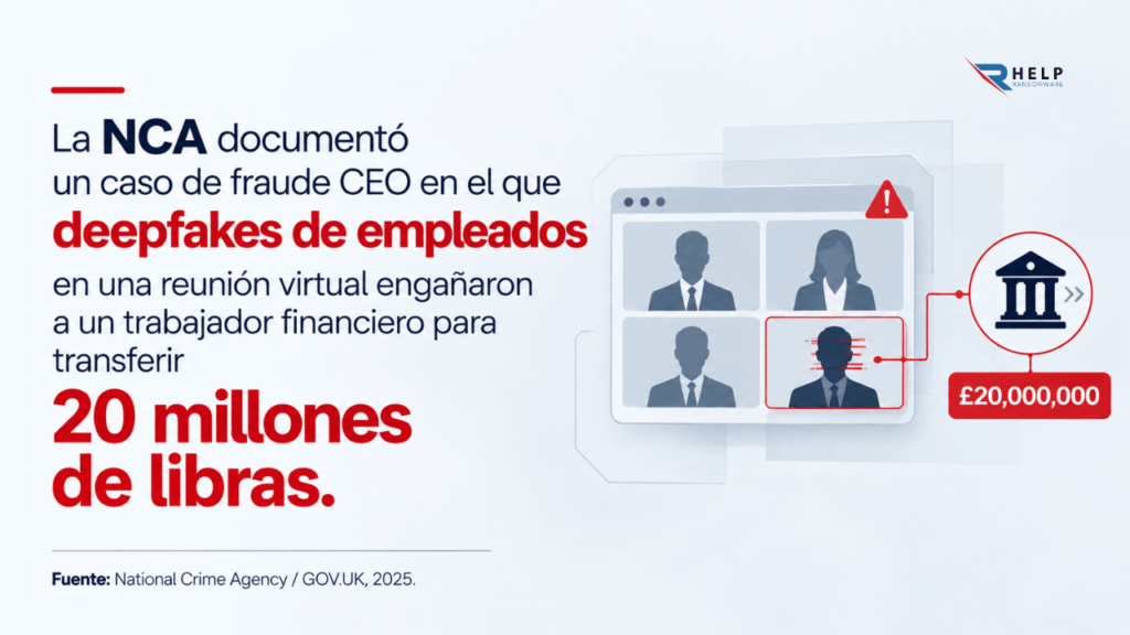 NCA Fraude CEO Deepfakes Helpransomware