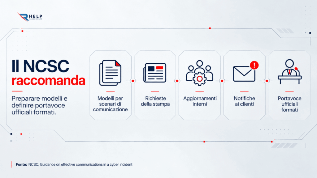 NCSC Comunicazione di crisi informatica Helpransomware