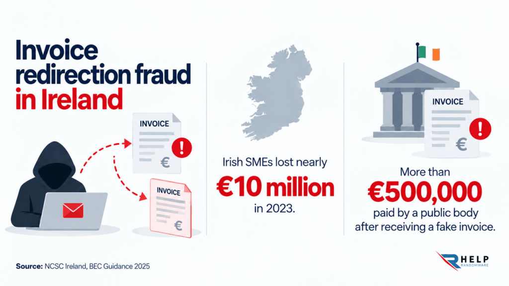 business email compromise Fraud in Ireland Helpransomware